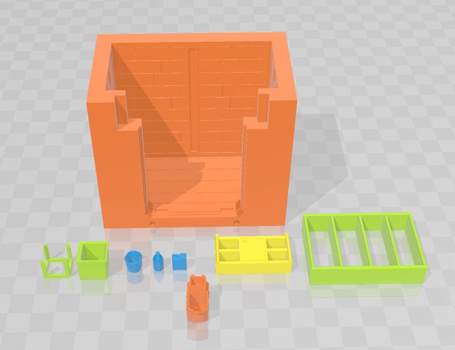 Maintenance Closet - Atomic Shelter - Atom Punk - Starfinder - Cyberpunk - Science Fiction - Syfy - RPG - Tabletop - Scatter - 28mm