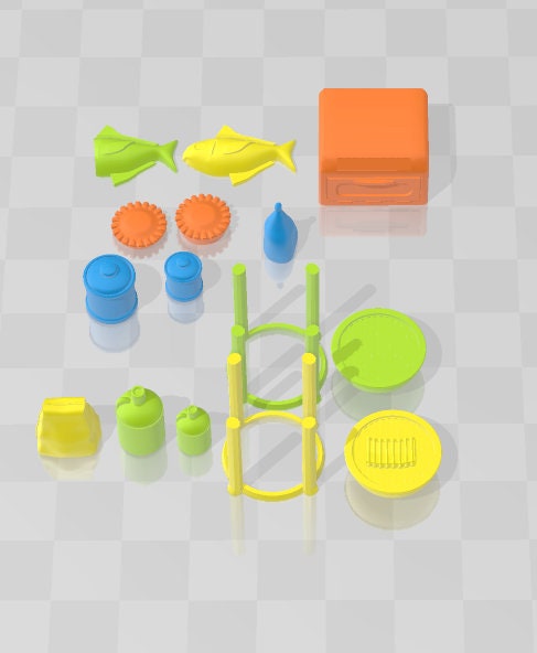 Food Set - Oasis in the Sea of Dirt - Atom Punk - Starfinder - Cyberpunk - Science Fiction - Syfy - RPG - Tabletop- Scatter-28mm