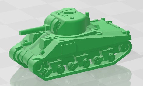 Sherman V - 1-200 scale - US - Tanks - Armored Vehicle - World Of Tanks - War Game - Wargaming - Axis and Allies - Tabletop Games