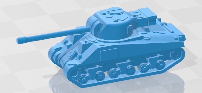 Sherman V - 1-200 scale - US - Tanks - Armored Vehicle - World Of Tanks - War Game - Wargaming - Axis and Allies - Tabletop Games