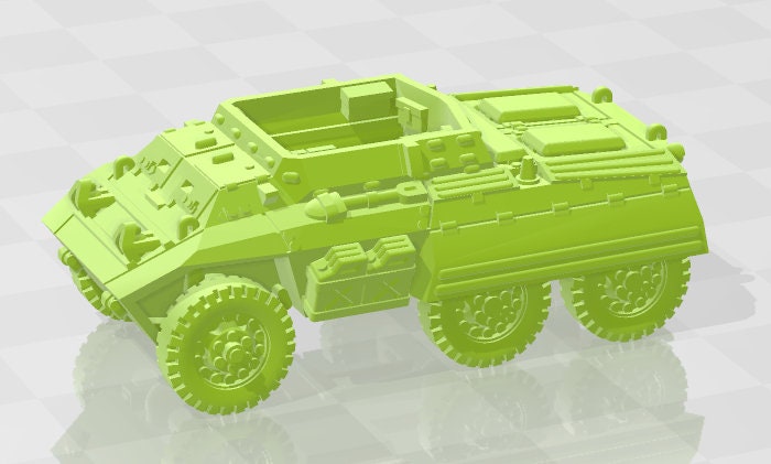 M20 Command Car w/MG Pack - 1:100 scale - USA - Tanks - Armored Vehicle - World Of Tanks - War Game - Wargaming - Axis and Allies
