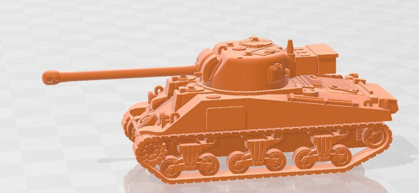 Sherman VC Firefly - 1:100 Scale - USA - Tanks - Armored Vehicle - World Of Tanks - War Game - Wargaming - Axis and Allies - Tabletop Games