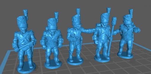 French Old Guard Artillery - Great for Table Top War Games And Dioramas - Resin Miniatures 28 mm Miniature -