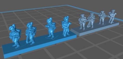 Hylanders and Hannoverians skirmishing - Great for Table Top War Games And Dioramas - Resin 6mm Miniatures -