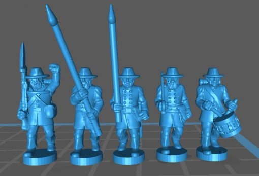 ACW Command , with Hat, Confederate - Great for Table Top War Games And Dioramas - Resin 15mm Miniatures -