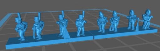 Spanish Militia and Lights skirmishing - Great for Table Top War Games And Dioramas - Resin 6mm Miniatures -