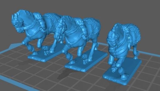 Fr2 light horse charging horses - Great for Table Top War Games And Dioramas - Resin 28mm Miniatures -