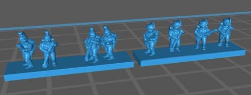 Austrian Line w Kasket and Jaegers skirmishing - Great for Table Top War Games And Dioramas - Resin 6mm Miniatures -