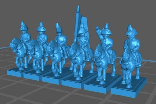 Austrian Napoleonic Personalities and ADCs - Great for Table Top War Games And Dioramas - Resin 6mm Miniatures -
