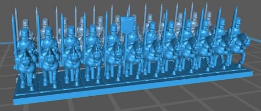 Russian Cossacks Line - Great for Table Top War Games And Dioramas - Resin 6mm Miniatures -