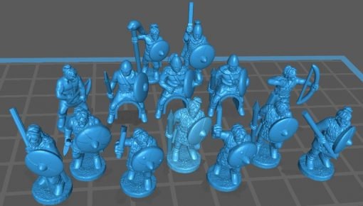 Early Frankish Army - Great for Table Top War Games And Dioramas - Resin 15mm Miniatures -