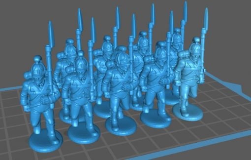 Austrian Napoleonic Line btg , helm - Great for Table Top War Games And Dioramas - Resin 28mm Miniatures -