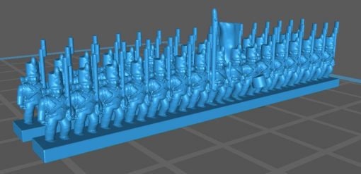 Portuguese Infantry 1812 - Great for Table Top War Games And Dioramas - Resin 6mm Miniatures -