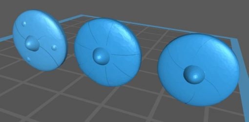 Dark Age shields 2 (frankish) - Great for Table Top War Games And Dioramas - Resin 28mm Miniatures -