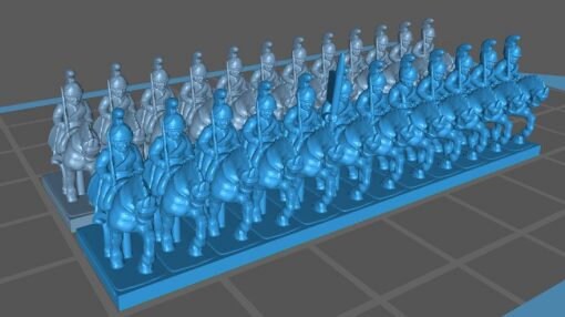 Austrian dragoons - Great for Table Top War Games And Dioramas - Resin 6mm Miniatures -