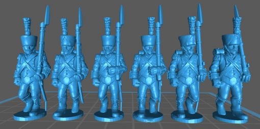 French Light elites 1808, camp. uniform shako cords - Great for Table Top War Games And Dioramas - Resin 28mm Miniatures -