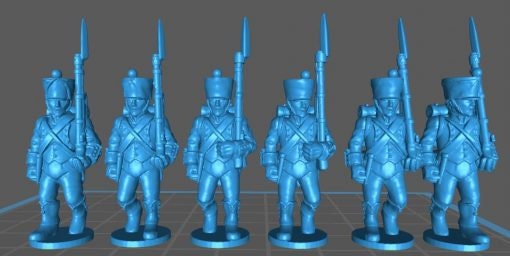 French Light 1808, campaign uniform - Great for Table Top War Games And Dioramas - Resin 28mm Miniatures -