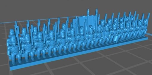 Bavarian Line Infantry - Great for Table Top War Games And Dioramas - Resin 6mm Miniatures -