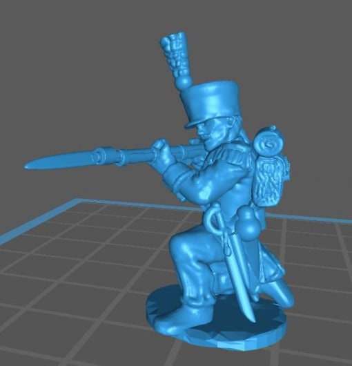 French voltigeur 1808, campaign uniform - Great for Table Top War Games And Dioramas - Resin 28mm Miniatures -