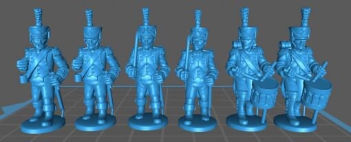 French Line Command 1808, high uniform - Great for Table Top War Games And Dioramas - Resin 28mm Miniatures -