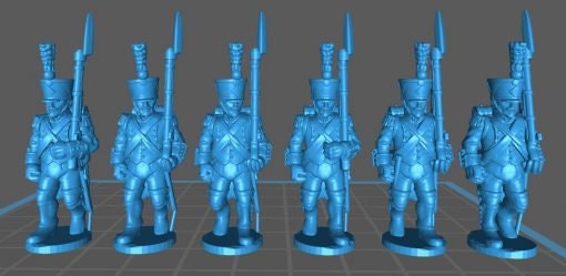 French Line elites1808, high uniform - Great for Table Top War Games And Dioramas - Resin 28mm Miniatures -