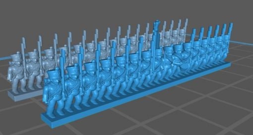 French Napoleonic Line Inf - Great for Table Top War Games And Dioramas - Resin 6mm Miniatures -