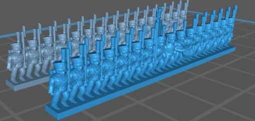 French Napoleonic elite infantry - Great for Table Top War Games And Dioramas - Resin 6mm Miniatures -