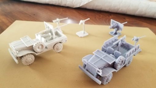American WC 52 Weapons Carrier / M6 Motor gun Carriage - Great for Table Top War Games And Dioramas - Resin 28mm Miniatures -