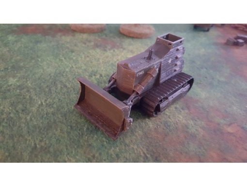 D-8 Armoured Bulldozer - Great for Table Top War Games And Dioramas - Resin 28mm Miniatures -