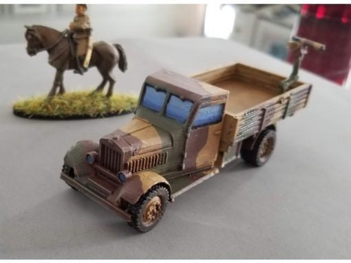 Polish Fiat 621 truck - Great for Table Top War Games And Dioramas - Resin 28mm Miniatures -