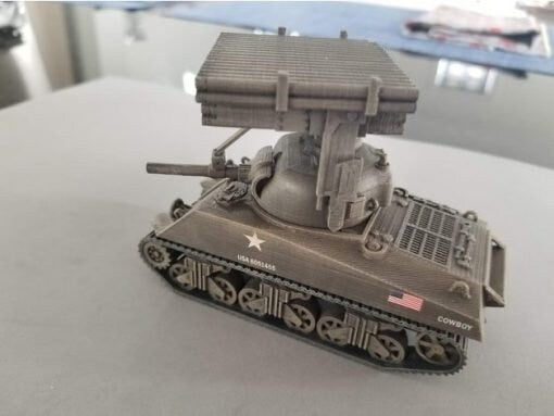 M4 Sherman Calliope - Great for Table Top War Games And Dioramas - Resin 28mm Miniatures -