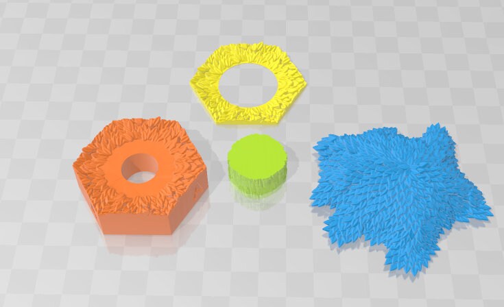 Leaf Sections And Tree Clips - Shadowgrove Set 1 -Fat Dragon Games- DND- Pathfinder -RPG- Terrain-28 mm / 1" - Dungeon & Dragons -