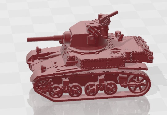 Stuart Type Tanks - 1:100 scale - UK - Tanks - Armored Vehicle - World Of Tanks - War Game - Wargaming - Axis and Allies - Tabletop Games