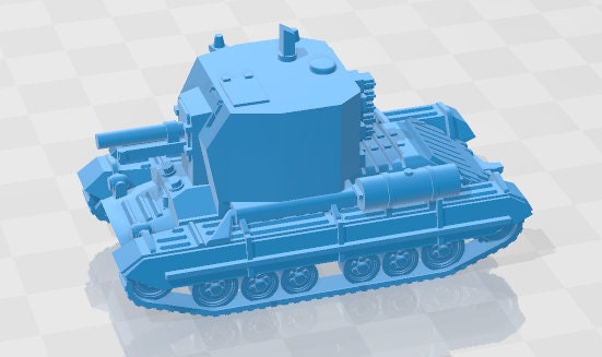 Bishop w/ Limber -1:100 scale - UK - Tanks - Armored Vehicle - World Of Tanks - War Game - Wargaming - Axis and Allies - Tabletop Games