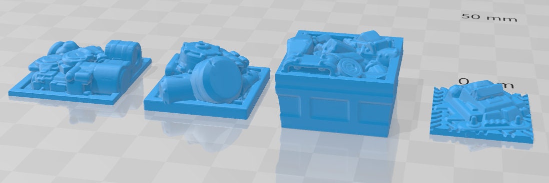 Black Market Items - Novus Landing - Starfinder - Cyberpunk - Science Fiction - Syfy - RPG - Tabletop - Scatter - Terrain - 28 mm / 1" Scale