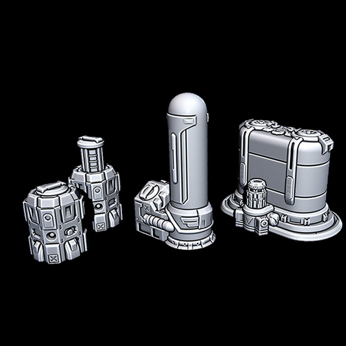 Cargo Bio - Novus Landing - Starfinder - Cyberpunk - Science Fiction - Syfy - RPG - Tabletop - Scatter - Terrain - 28 mm / 1" Scale