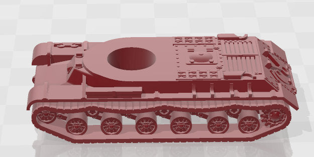 IS-1 plus Turret - 1:100 Scale - USSR - Tanks - Armored Vehicle - World Of Tanks - War Game - Wargaming - Axis and Allies - Tabletop Games