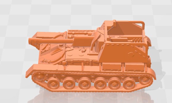 SU-76 - 1:100 scale - USSR - Tanks - Armored Vehicle - World Of Tanks - War Game - Wargaming - Axis and Allies - Tabletop Games