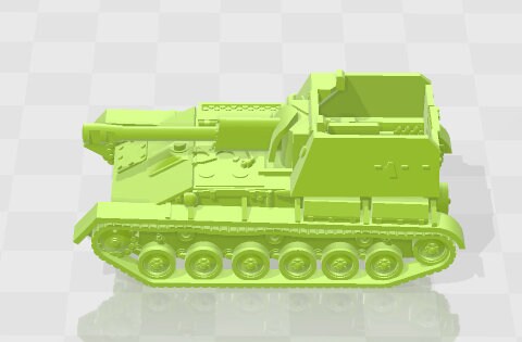 SU-76 - 1:100 scale - USSR - Tanks - Armored Vehicle - World Of Tanks - War Game - Wargaming - Axis and Allies - Tabletop Games
