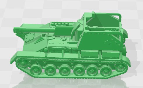 SU-76 - 1:100 scale - USSR - Tanks - Armored Vehicle - World Of Tanks - War Game - Wargaming - Axis and Allies - Tabletop Games