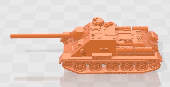 Su-85 - Su85b - Su-100 - 1:100 scale - USSR - Tanks - Armored Vehicle - World Of Tanks - War Game - Wargaming - Axis and Allies