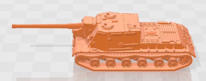 ISU-122 - 1:100 scale - USSR - Tanks - Armored Vehicle - World Of Tanks - War Game - Wargaming - Axis and Allies - Tabletop Games