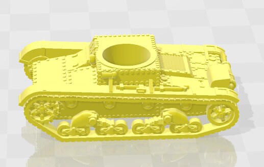 T-26B - 1-100 scale - USSR - Tanks - Armored Vehicle - World Of Tanks - War Game - Wargaming - Axis and Allies - Tabletop Games