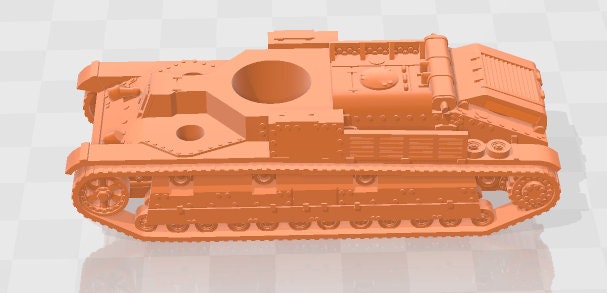 T-28 2 MG / 1 Turret -1:100 scale - USSR - Tanks - Armored Vehicle - World Of Tanks - War Game - Wargaming - Axis and Allies - Tabletop Game