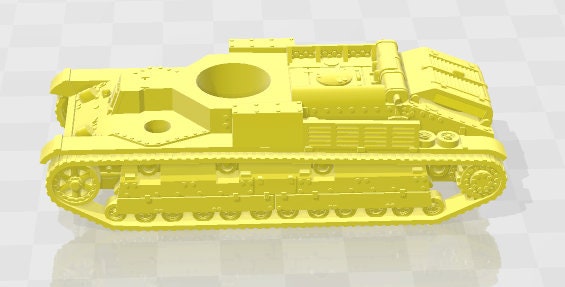 T-28 2 MG / 1 Turret -1:100 scale - USSR - Tanks - Armored Vehicle - World Of Tanks - War Game - Wargaming - Axis and Allies - Tabletop Game