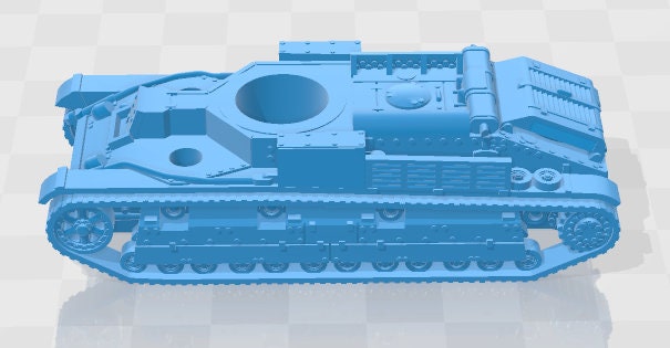 T-28 2 MG / 1 Turret -1:100 scale - USSR - Tanks - Armored Vehicle - World Of Tanks - War Game - Wargaming - Axis and Allies - Tabletop Game