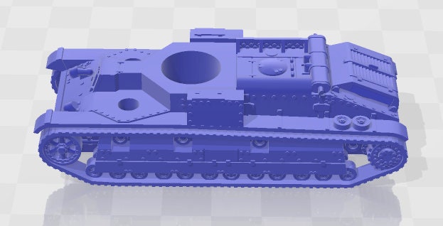 T-28 2 MG / 1 Turret -1:100 scale - USSR - Tanks - Armored Vehicle - World Of Tanks - War Game - Wargaming - Axis and Allies - Tabletop Game