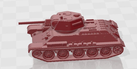 T34 Type OT34 - 1:100 scale - USSR - Tanks - Armored Vehicle - World Of Tanks - War Game - Wargaming - Axis and Allies - Tabletop Games