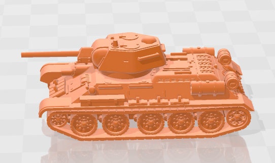 T34 Type OT34 - 1:100 scale - USSR - Tanks - Armored Vehicle - World Of Tanks - War Game - Wargaming - Axis and Allies - Tabletop Games