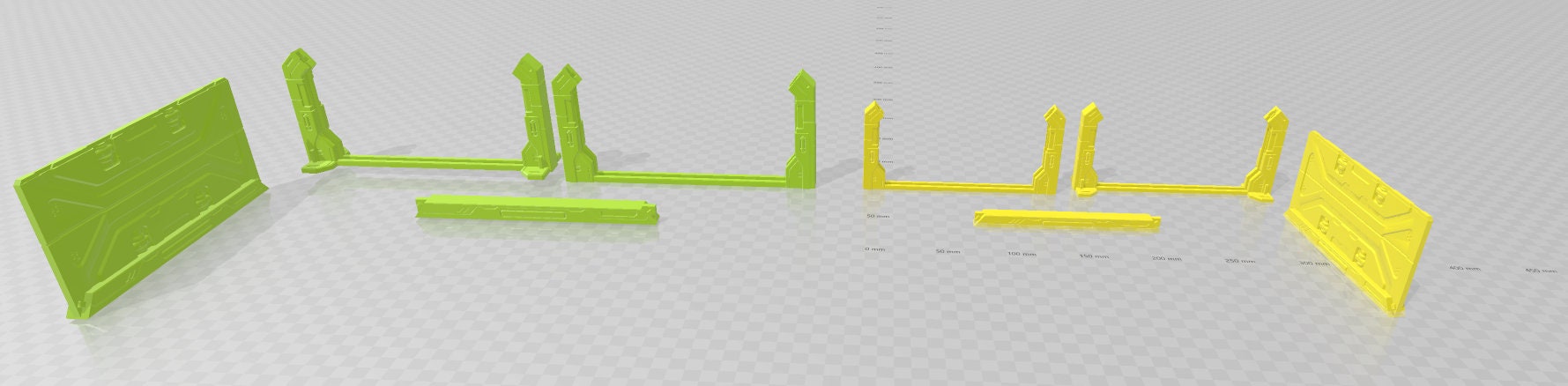 Hanger Doors - Novus Landing - Starfinder - Cyberpunk - Science Fiction - Syfy - RPG - Tabletop - Scatter - Terrain - 28 mm / 1"
